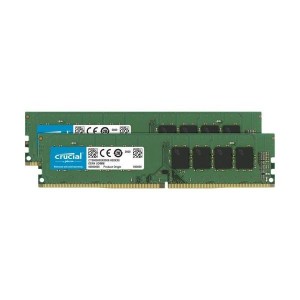 Crucial - DDR4 - kit - 16 GB 2 x 8 GB - DIMM 288-pin - 3200 MHz / PC4-25600 - CL22 - 1.2 V - unbuffered - sem ECC