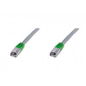 CAT 5e F-UTP crossover patch cable, Cu, PVC AWG 26/7, length 3 m, color grey