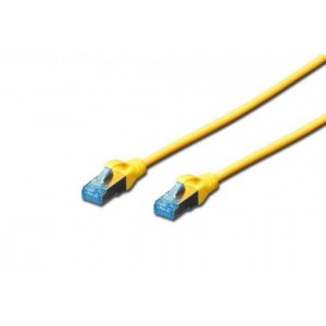 CAT 5e SF-UTP patch cable, PVC AWG 26/7, length 0.5 m, color yellow