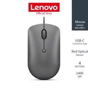 Lenovo Rato 540 USB-C Compact Wired - Storm Grey - GY51D20876