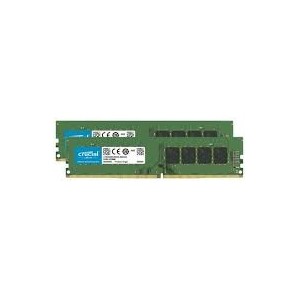 Crucial - DDR4 - kit - 32 GB 2 x 16 GB - DIMM 288-pin - 3200 MHz / PC4-25600 - CL22 - 1.2 V - unbuffered - sem ECC