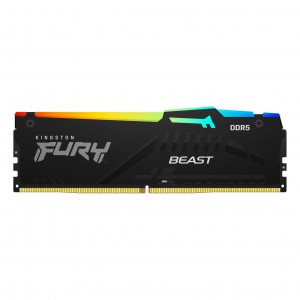 Kingston ValueRAM 16GB 6000MT/s DDR5 CL40 DIMM FURY Beast RGB - KF560C40BBA-16