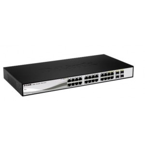 D-link 24-Port 10/100/1000Mbps Gigabit Smart Switch + 2 SFP ports - DGS-1210-26/E