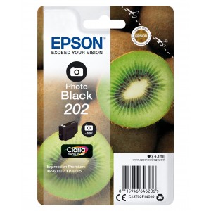 Epson Singlepack Photo Black 202 Claria Premium Ink - C13T02F14020