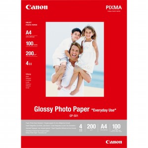 Canon Papel Glossy Photo ''Everyday Use'' A4, Cx. 100 Folhas, 210 grs  - 0775B001