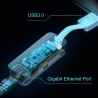 TP-Link USB 3.0 to Gigabit Ethernet Adapter, 1 port USB 3.0 connector and 1 port Ethernet port - UE300
