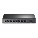 TP-Link 8-Port Gigabit Desktop PoE Switch, 8 10 100 1000Mbps RJ45 ports including 4 PoE ports, steel case - TL-SG1008P
