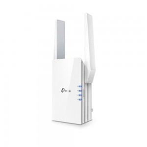 TP-Link AX1500 Wi-Fi 6 Range Extender - 2 external antennas, Gigabit Port, 1201Mbps at 5GHz+300Mbps at 2.4GHz