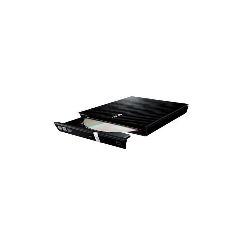 Asus SDRW-08D2S-U LITE BLK G AS USB 2.0 - Gravador de DVD externo, Leitura 8X, Gravação 4X, USB 2.0, Suporte M-DISC