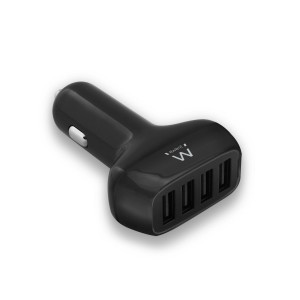 EWENT Carregador de Isqueiro USB de 4 Portas 9.6A - EW1354