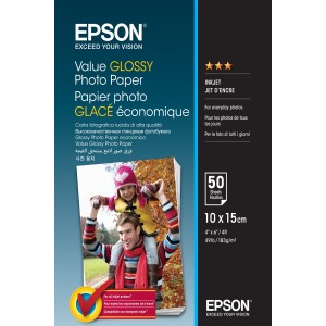 Epson Value Glossy Photo Paper 10x15cm 50 sheet - C13S400038