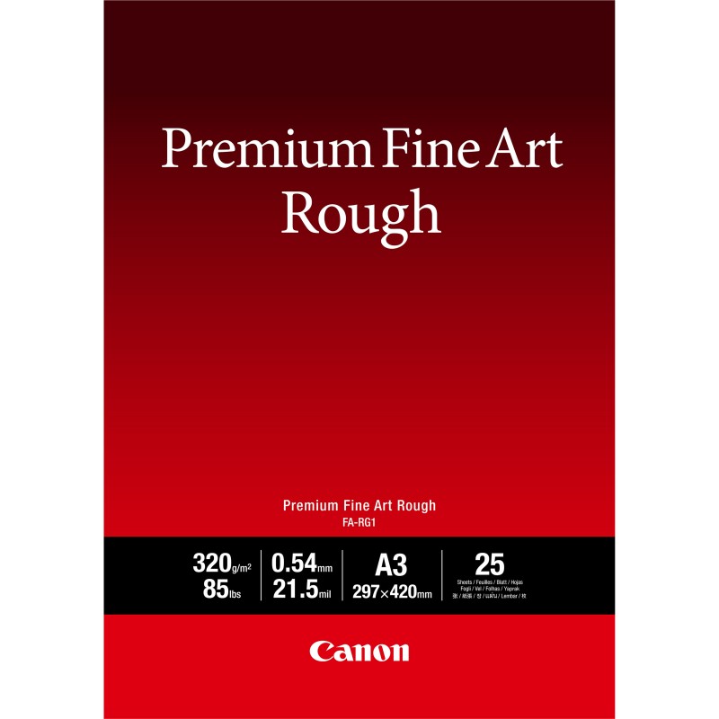 Canon FA-RG1 A3 25 folhas - Premium FineArt Rough A3 25 folhas - 4562C003