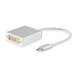Equip Adaptador USB C para DVI-I DUAL LINK M F   - 133453