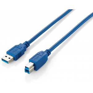 Equip Cabo USB 3.0 - A B M M azul (1,8 m)  - 128292