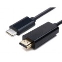 Equip Adaptador USB Type C to HDMI Cable Male to Male, 1.8m   - 133466