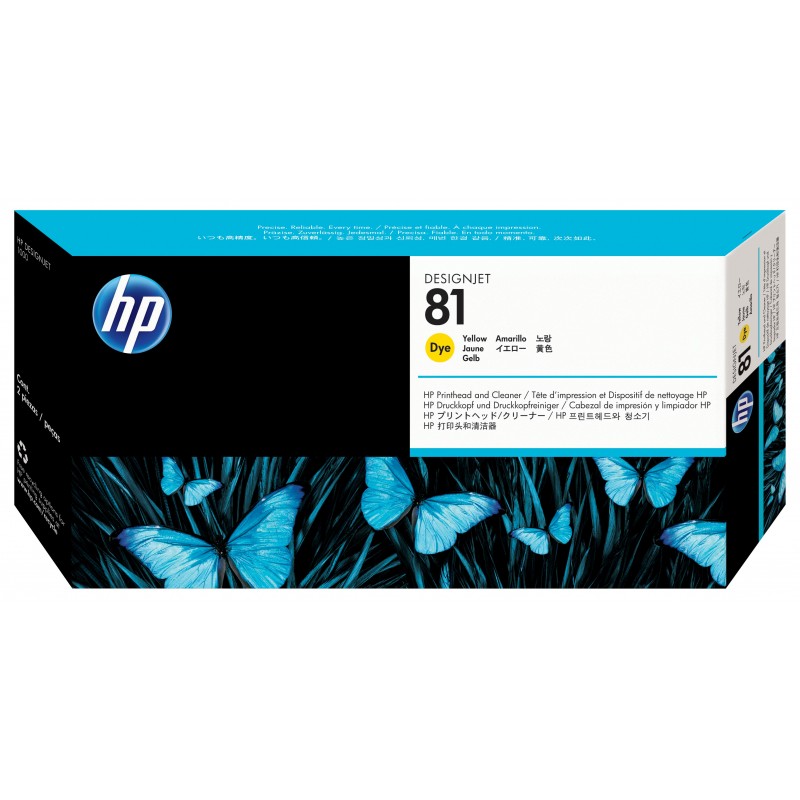 Cabeça de Impressão Yellow Dye e Cleaner. Compatível apenas HP DesignJet 5000 and 5000PS printers. - C4953A