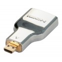 ADAPTADOR HDMI(F)mHDMI(M) D.CROMO 90º LINDY 41510