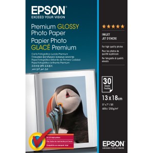 PREMIUM GLOSSY PHOTO PAPER EPSON 13x18cm S042154