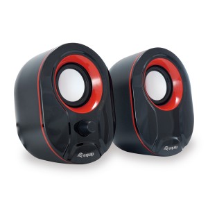 Equip Stereo 2.0 Speaker, Black + Red - 245332