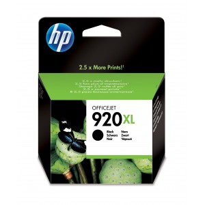 HP 920XL Black Officejet Ink Cartridge - CD975AE-BGY