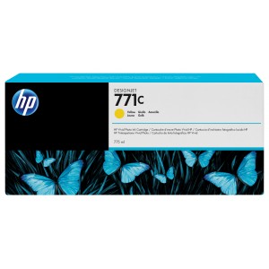 HP 771C 775-ml Yellow Designjet Ink Cartridge - B6Y10A