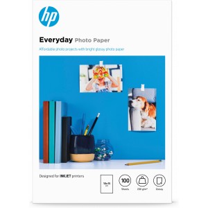 HP Everyday Glossy Photo Paper-100 sht 10 x 15 cm - CR757A