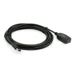 Equip USB 3.0 Active Extension Cable, 5.0m - Black - 133346