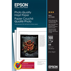 Epson Papel de Qualidade Fotográfica A4 (100 Folhas) - C13S041061