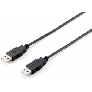 Equip Cabo USB 2.0 Type A Macho  Type A Macho 1,8m black - 128870