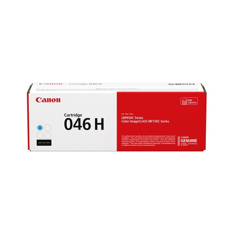 Canon 046 H C - Cartridge para Série LBP650, 5.000 pág. - 1253C002
