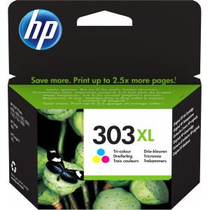 Original HP 303XL High Yield Tri-color Ink Cartridge - T6N03AE-ABE