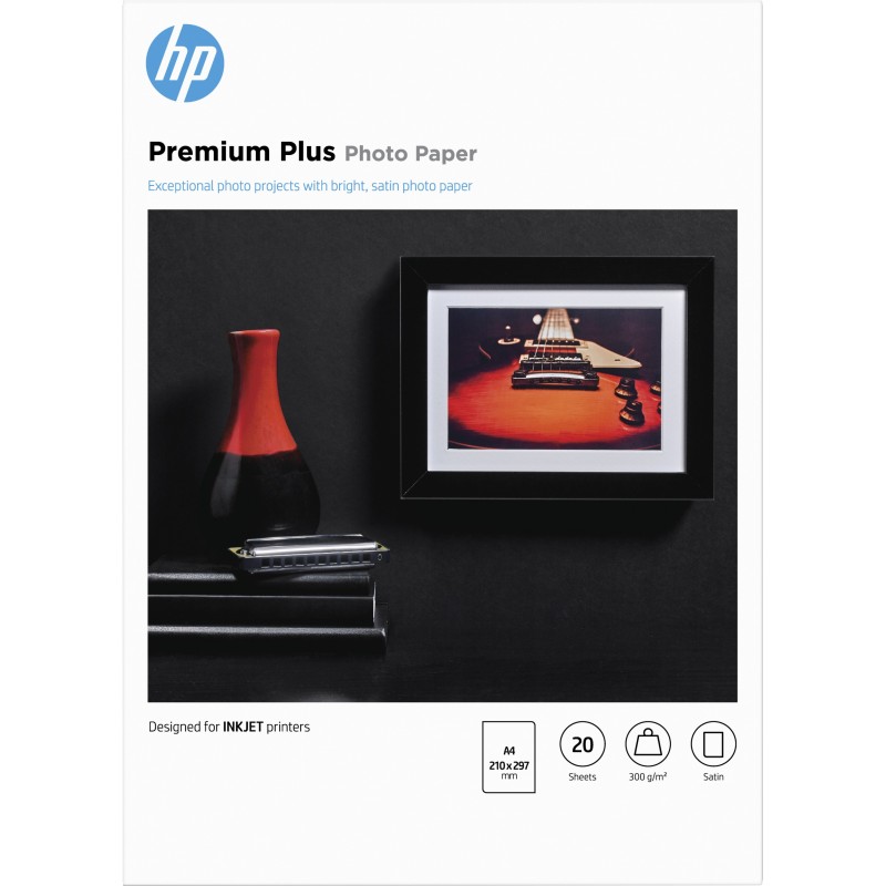 HP Premium Plus Semi-gloss Photo Paper-20 sht A4 210 x 297 mm - CR673A