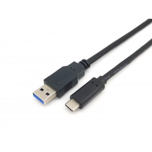 Equip USB 3.2 Gen 1 C to Cable, M M, 2.0m, 5G transfer, 3A, Black - 128344