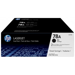 HP 78A Black Dual Pack Laserjet Print Cartridge with Smart Printing Technology - CE278AD