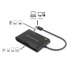 Conceptronic Leitor de cartões BIAN 7-em-1 USB 2.0 - Smart Card, SIM, SD SDHC SDXC, Micro SD T-Flash, MMC, MS, M2 - BIAN01B