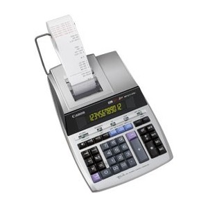 Canon MP1211-LTSC - Calculadora de Secretária com rolo. 12 dígitos com impressão em fita de tinta de 2 cores. Teclado espaçoso
