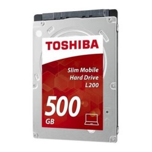 Disco Interno Toshiba 2.5'' 500GB L200 (7mm) Bulk - HDWK105UZSVA