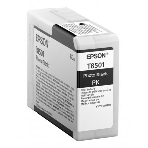 Epson Singlepack Photo Black T850100 UltraChrome HD ink 80ml SC-P800 - C13T850100