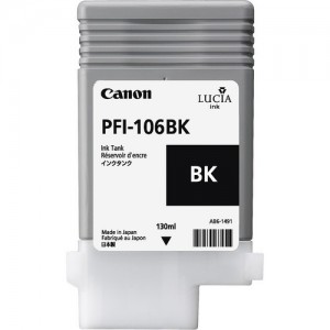 Tinteiro PFI-106 de 130 ml BK (black) - 6621B001