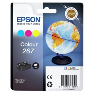Epson Singlepack Colour 267 ink cartridge WF-100 - C13T26704010