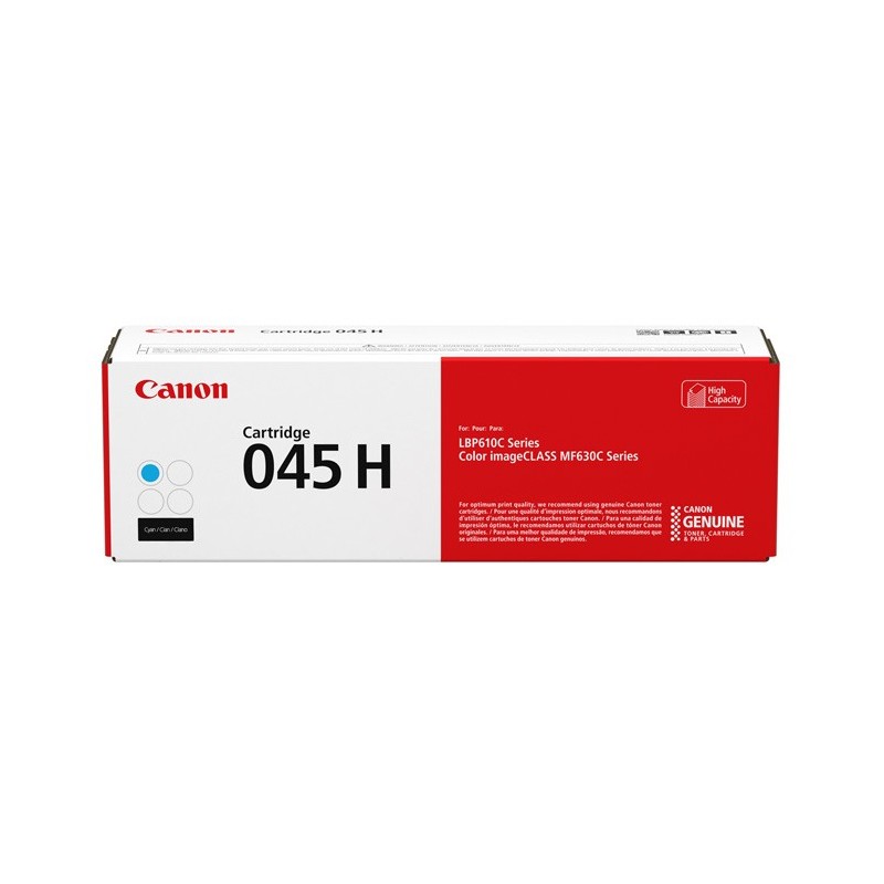 Canon 045 H C - Cartridge para Série LBP610, 2.200 pág.  - 1245C002