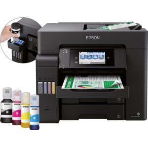 Epson EcoTank ET-5850 - Multifuncional Jacto de tinta, velocidades de impressão e digitalização ultrarrápidas 25 ipm