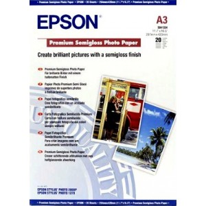 Epson Papel Fotográfico Semi-Brilhante Premium A3 (20 Folhas) - C13S041334