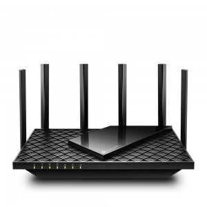 TP-Link AX5400 Tri-Band Wi-Fi 6E Router, Speed 574 Mbps at 2.4 GHz + 2402 Mbps at 5 GHz + 2402 Mbps at 6 GHz - ARCHERAXE75