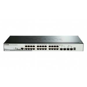 D-link 24-Port Gigabit Stackable SmartPro PoE + 2 SFP ports + 2 x 10G SFP+ ports (193W) - DGS-1510-28P E