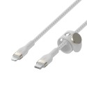 Belkin BOOST CHARGE - Cabo Lightning - 24 pin USB-C macho para Lightning macho - 3 m - branco