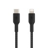 Belkin BOOST CHARGE - Cabo Lightning - USB-C macho para Lightning macho - 1 m - preto - Fornecimento de energia USB
