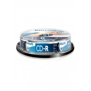 Philips CD-R 80Min 700MB 52x Cakebox (10 unidades) - CR7D5NB10