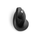Kensington Pro Fit Ergo Vertical Wireless Mouse - ergonómico - 6 botões - sem fios - 2.4 GHz - receptor sem fio USB