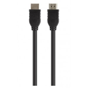 Belkin Standard - Cabo HDMI - HDMI macho para HDMI macho - 1.5 m - proteção dupla - preto - suporte de 4K